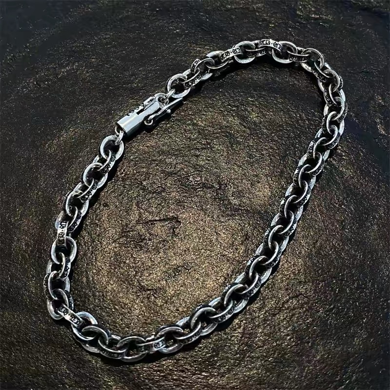 NO:896061,paperchain letter bracelet, retro, old and fine style, European and American trendy personality for men and women, jewelry boutique, bracelet19860909paperchain字母手链复古做旧细款欧美潮流个性男女,饰品精品,bracelet,Jewelry
