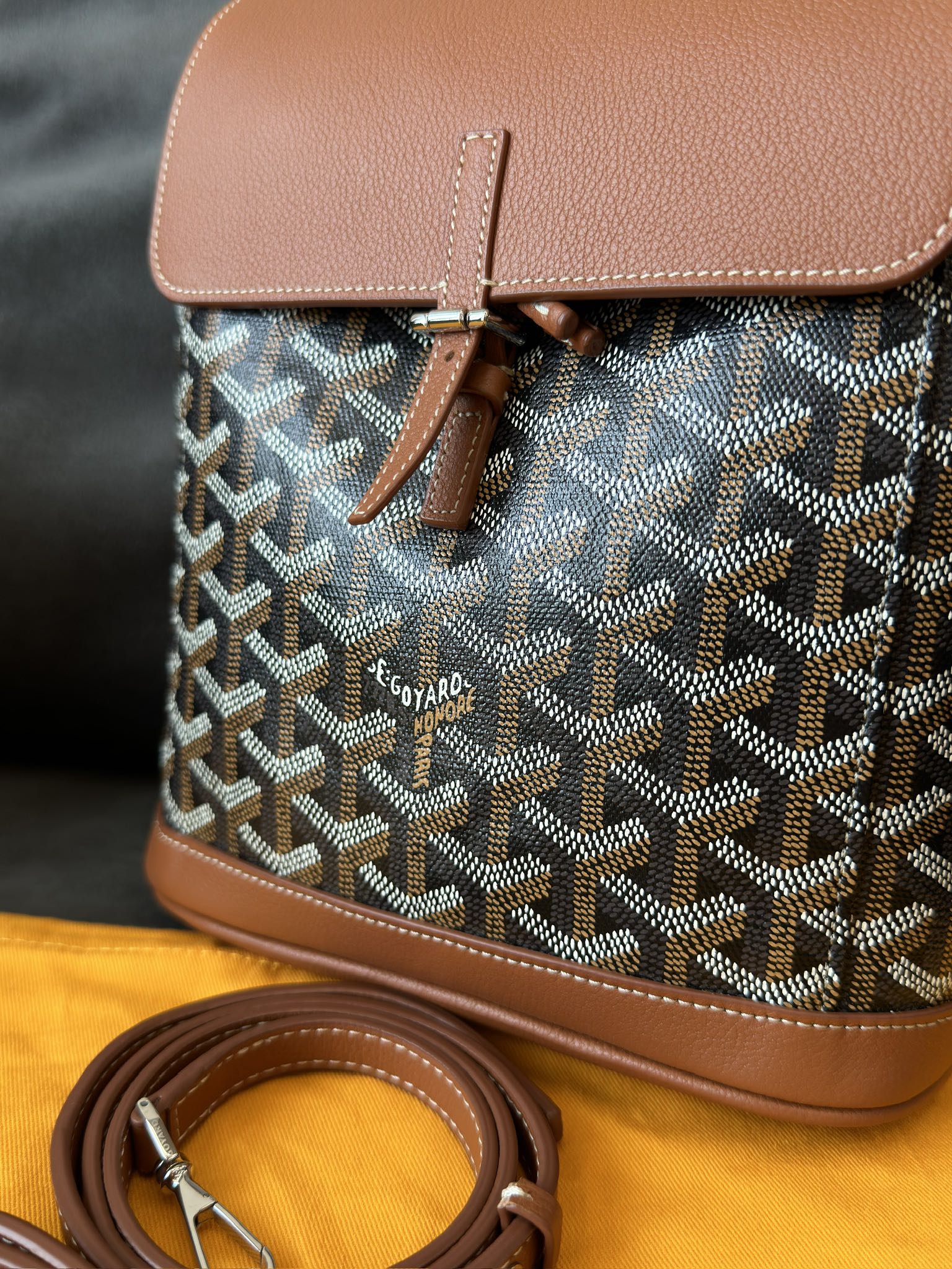 First introduced in 1892, Goyard’s signature chevron "Y" canvas pattern - Comprehensive 3