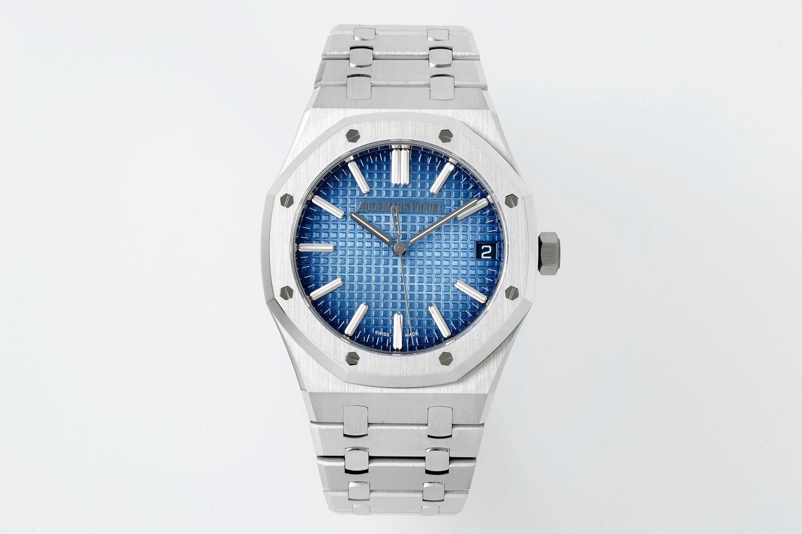 NO:715105,DDF Audemars Piguet 15510BC platinum weighted version is guaranteed not to fade or peel for one year, concentrating exquisite craftsmanship and exquisite  The ghostly spirit fully displays the distinctive DNA characteristics of the royal water chestnut. [1] The Dandong Factory 4302 guide column movement is 4.9mm thick. All accessories are interchangeable with the original 1-1 replica. The Dandong Factory 4302 card-free balance wheel device movement is more stable and accurate, and all the finely engraved characters have the same appearance. [2] The hour and minute hands of the dial are slightly thinner, and the large second ratio is 1  5500 long and 0.5mm wide at the head, [3] Dial logo 1-1 is finely engraved with each character following the original version, A-shape with long legs and E-shape at the middle bevel on a thin horizontal line [4] Dial shading enlargement grid is uniform and three-dimensional, wafer square embossed lines are obviously consistent with the original version [5] Dial calendar window 4-axis laser engraving, upper three-dimensional and square  The lower bevel is flat and clean [6] The 6-corner holes of the bezel have precise three-dimensional holes, and the imported ultra-high-gloss screws are three-dimensional and clean and super bright, and the screws fit perfectly [7] The sand lines in the dead corner of the case are clearly consistent, and the octagonal lines at the bottom of the case ring are three-dimensional and coherent, and the size is accurate. [8] From thick to thin, every grain of the strap is coherent and smooth, without large or small edges, the strap is more supple and does not scratch the hand, and the light sand lines are  Upright and straight, the screws are neat and super bright and will not be perforated. [9] The shell ring has a consistent sanding pattern and will not break or be thick. The light position is super bright and the sand pattern is more delicate. The hole position and the screws are smooth and precise. All accessories are interchangeable with the original version. [10] The weight of the thallium plate is the same as the original version. It has more power and will not break the chain. The AP font is more rounded. The logo1-1 is exquisitely carved.  DDF original quality boutique tasting [coffee], audemars19860909ddf爱彼15510BC白金配重版克保障1年不掉色不起皮,浓缩精湛工艺 精美绝伦 鬼斧神尽显皇家菱角分明DNA特征,【1】丹东厂4302导柱机芯4.9mm厚度,所有配件与原版1-1复刻可互换丹东厂4302无卡度摆轮装置机芯更稳定更精准,精雕刻字所有外观一致.【2】对版表针时针分针偏细,大秒比15500长0.5mm头部宽,【3】表盘logo1-1精雕雕刻每个字跟足原版,A字带长脚E字中间斜角在细横线【4】表盘底纹放大网格均匀立体,威化方格压纹线条明显与原版一致【5】表盘日历窗口4轴激光精雕而成上方立体方正 下方斜面平整干净【6】表圈6角孔位立体孔位线条精准,进口超高光螺丝立体整洁超光亮,螺丝严丝合缝【7】表壳猪嘴死角位砂纹线条明显一致,壳圈底八角线线条立体明显连贯,尺寸精准,【8】表带由厚到薄每一粒都连贯流畅不会大小粒或大小边,表带更柔顺不刮手,光位砂位线条笔直立体,螺丝整洁超光亮不会穿孔【9】壳圈带拉砂砂纹一致不会断纹不会粗细,光位超光亮,砂纹更细腻,孔位与螺丝顺畅精准严丝合缝无偏差,所有配件均可与原版互换,【10】铊片重量与原版一致重量,动力更足,不会断链,AP字体更圆润,logo1-1精雕雕刻而成精美绝伦 DDF原版品质 精品品鉴[咖啡],,audemars,Watch