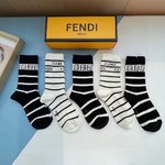 Fendi Sock- High Socks Cotton
