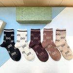 Gucci Sock- Mid Tube Socks Unisex Women Cashmere