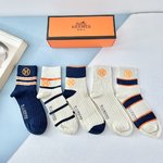 Hermes AAAA
 Sock- Mid Tube Socks Cotton