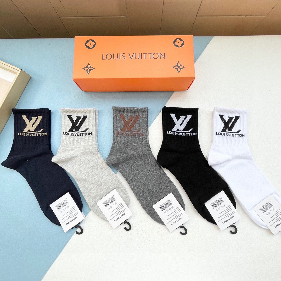 Louis Vuitton High
 Sock- Mid Tube Socks
