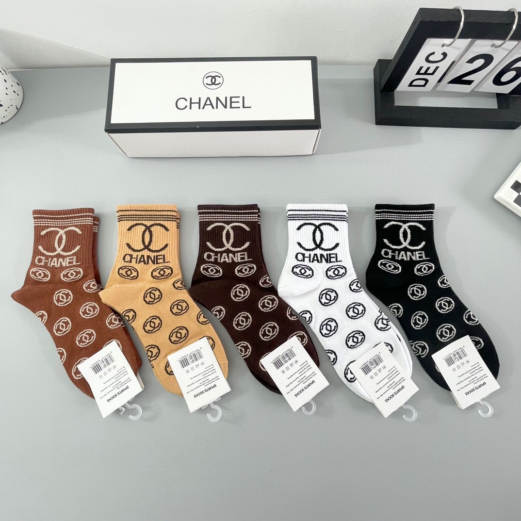 Chanel Sock- Mid Tube Socks