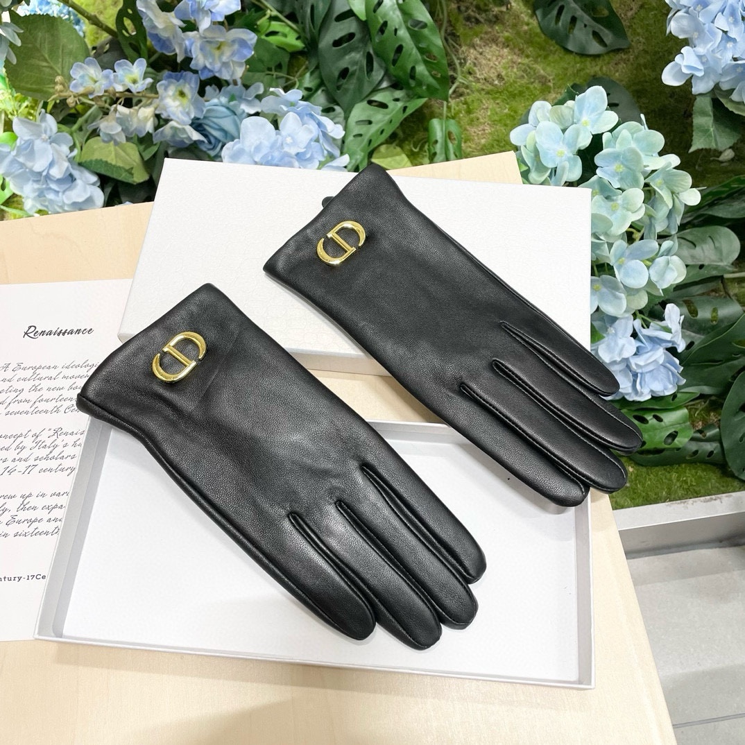 Dior Guantes Vender alta calidad
 Mujeres Cachemira Piel de oveja