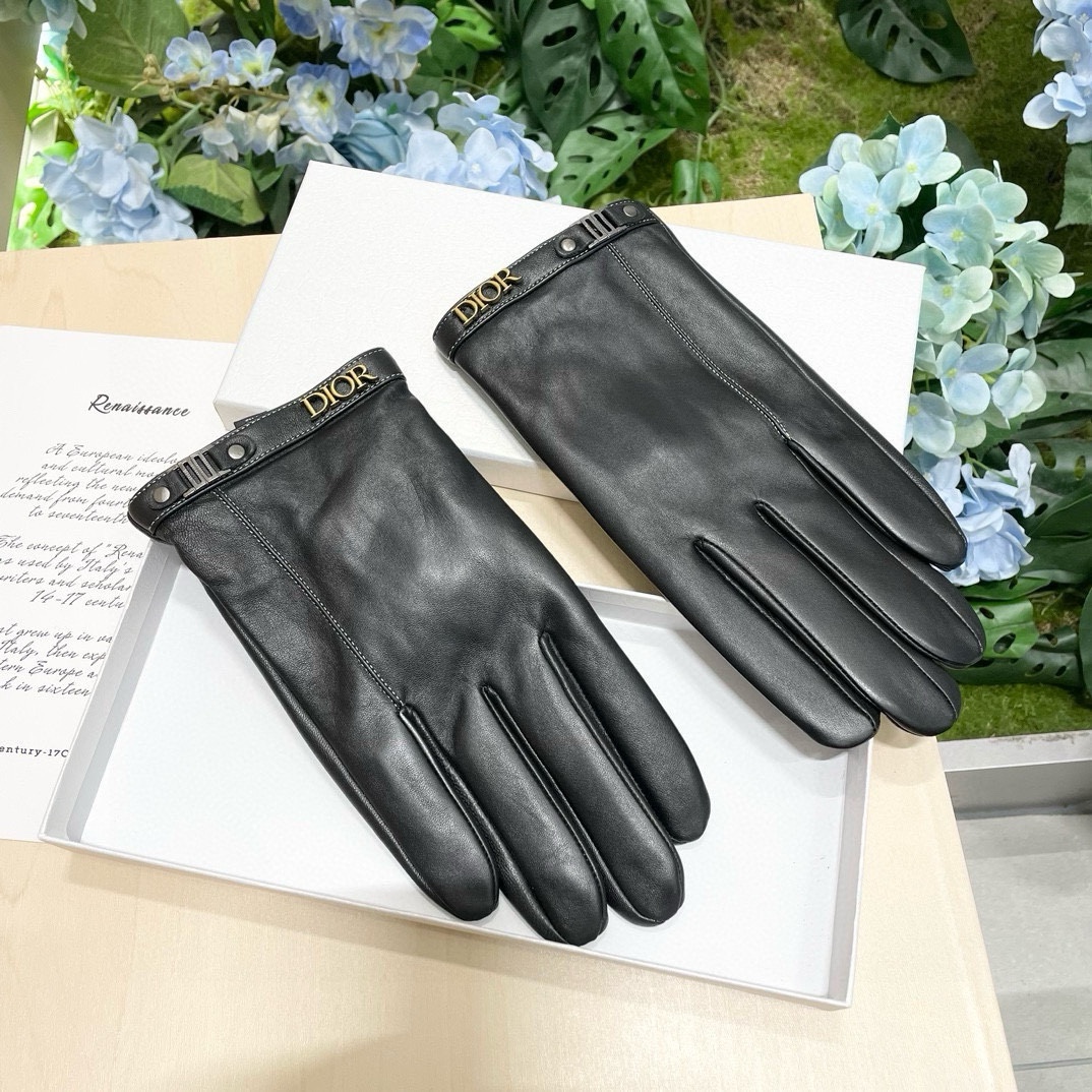 Dior Guantes Réplica 1: 1
 Hombres Piel de oveja