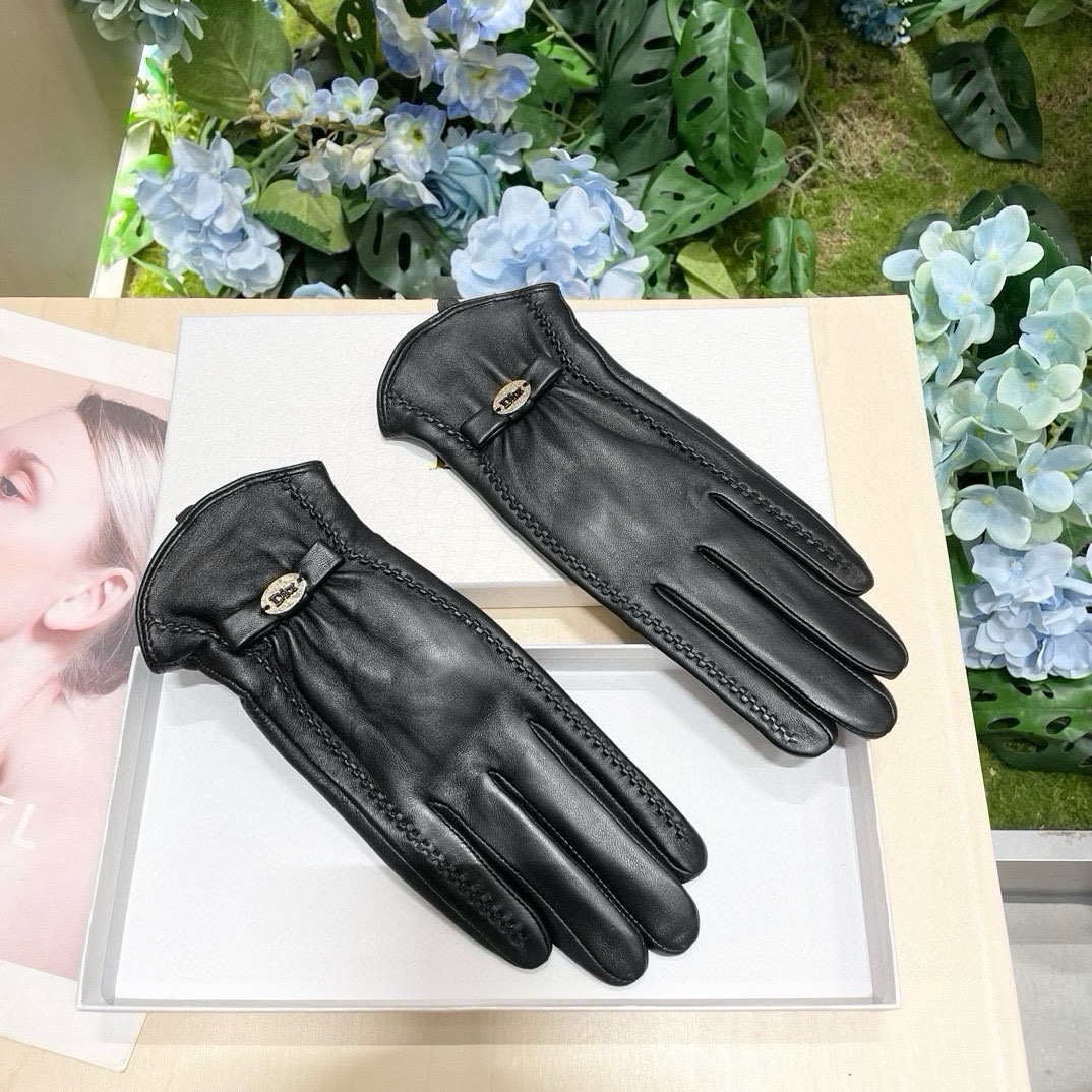 Dior calidad de los espejo
 Guantes Mujeres Hombres Piel oveja