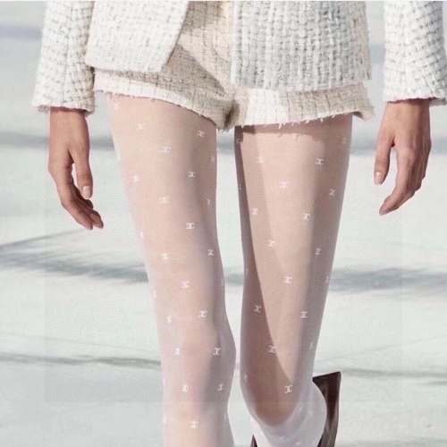 Elegant Sheer Tights with Iconic Logo Pattern, Soft and Comfortable, Great Elasticity