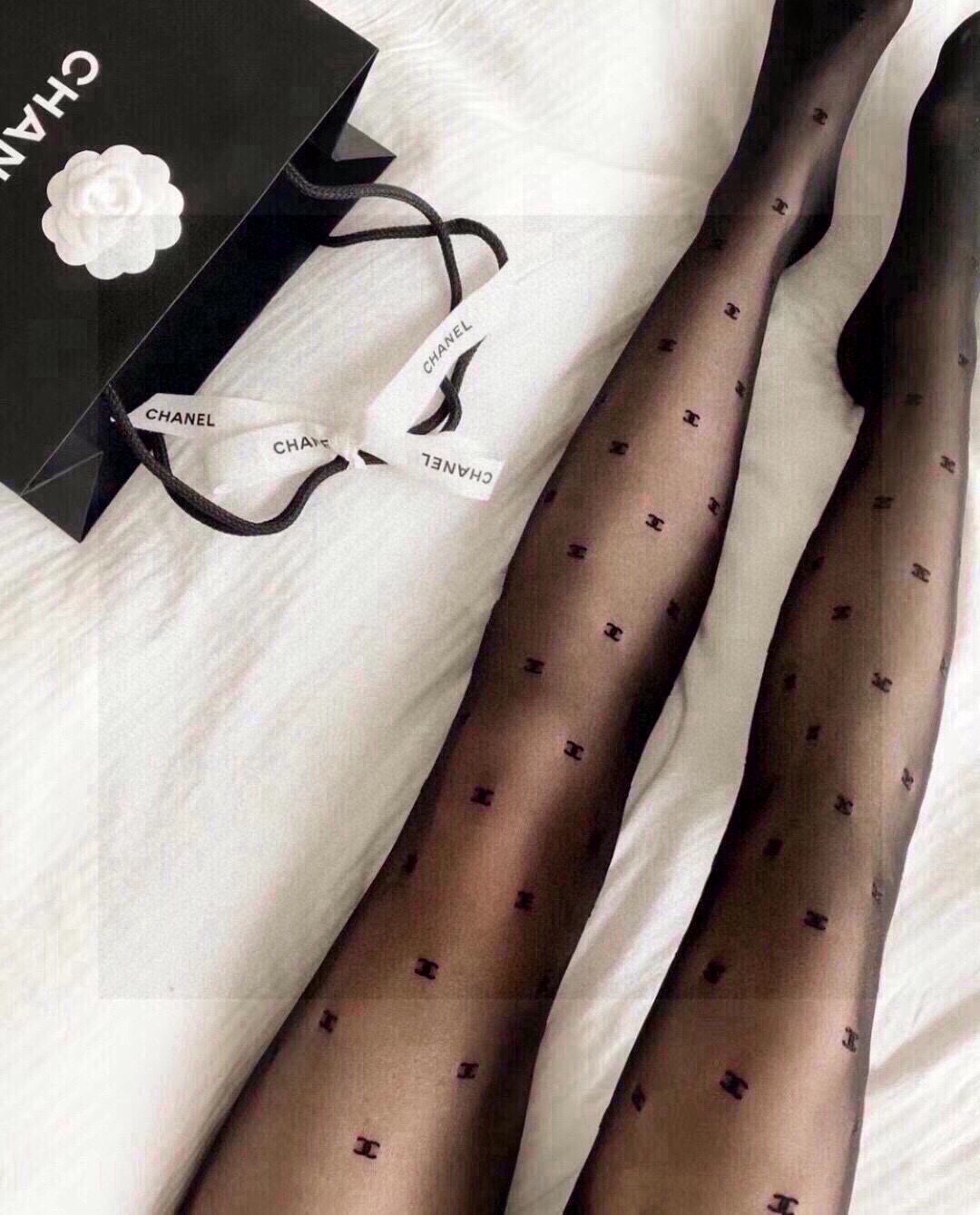 Chanel Classic Pattern Tights, Comfortable and Stylish Stockings 6 i1733067320 8822 2