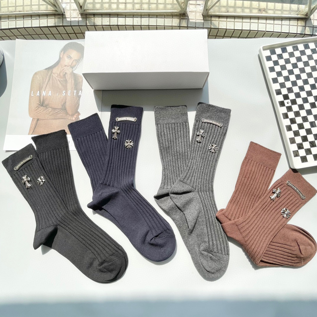 High-End Zacron Sock Packaging: Box of Four Pairs, Soak in Style. - 图片 4