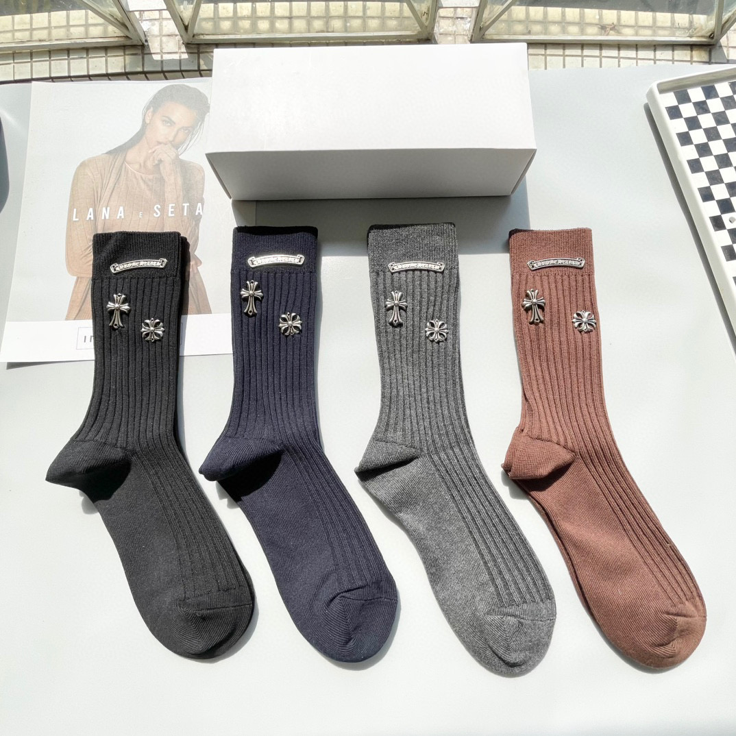 High-End Zacron Sock Packaging: Box of Four Pairs, Soak in Style. - 图片 1