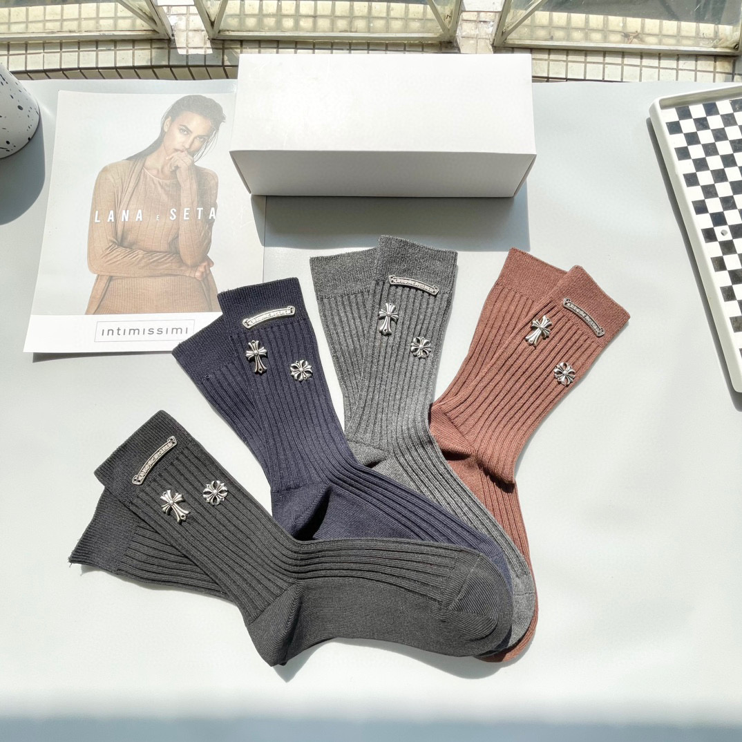 High-End Zacron Sock Packaging: Box of Four Pairs, Soak in Style. - 图片 8