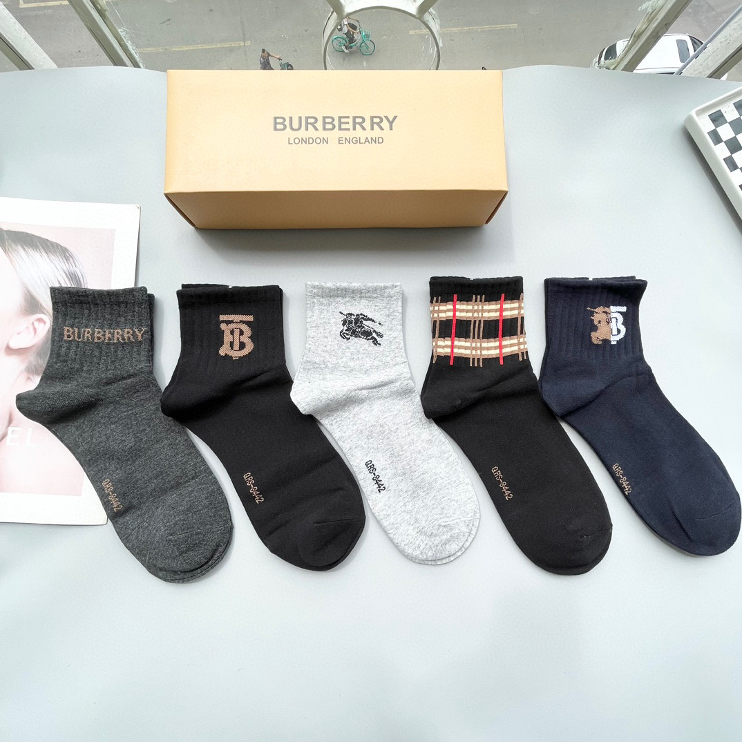 “Latest Barberley Synchronized Mid-Socks with INS High-End Design” - 图片 1