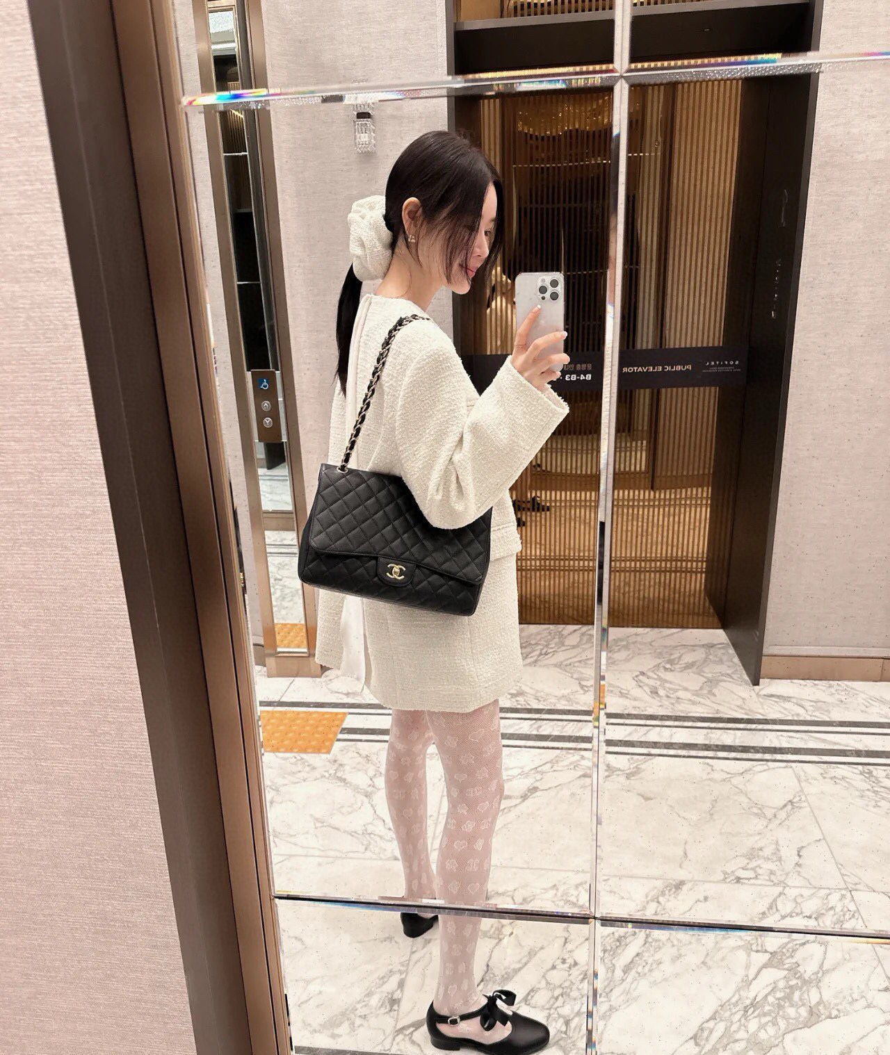  配包装【一盒一双】 CHANEL 香奈儿官网同款 连体袜丝袜 jennie同款新款～小香24P新款～
