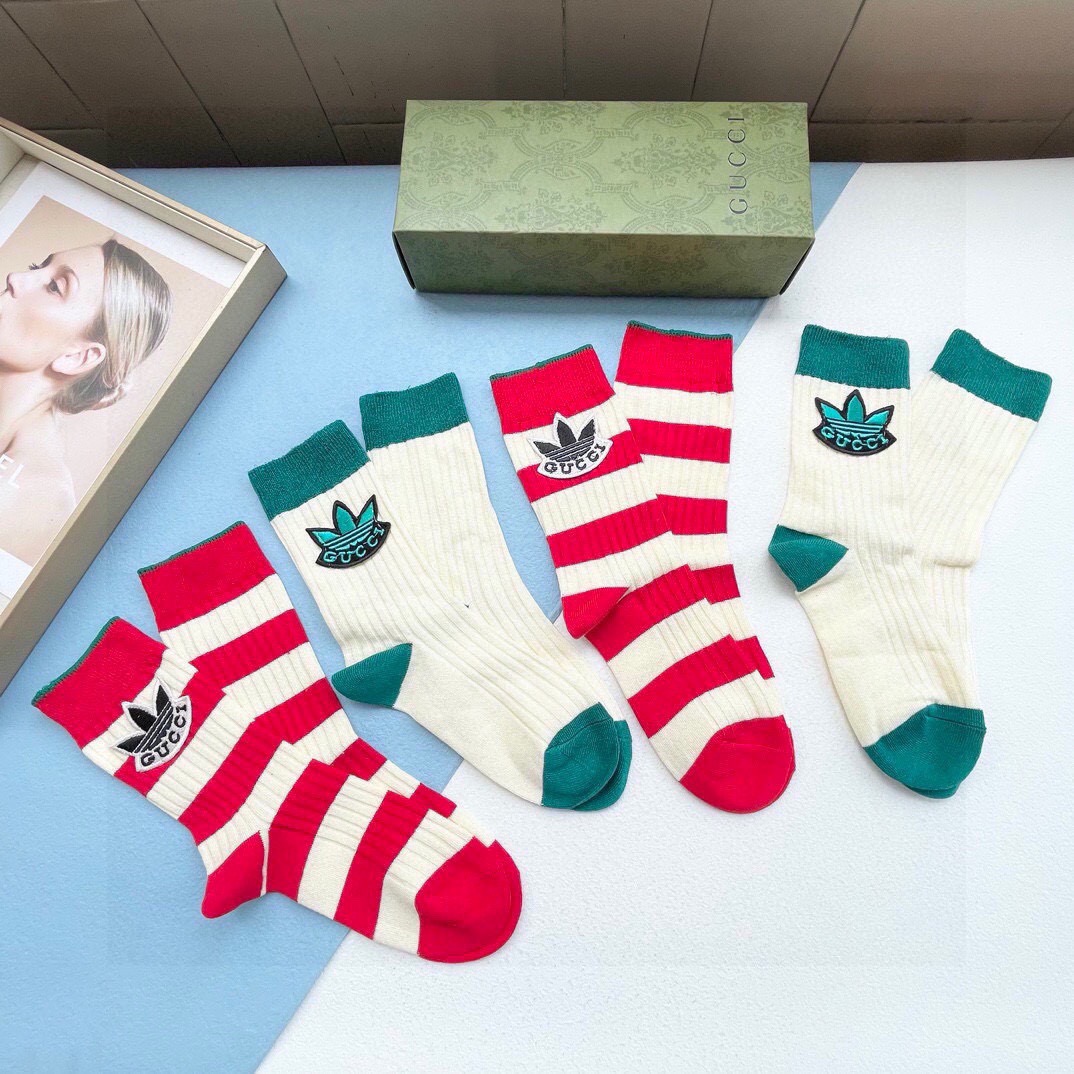 配包装【一盒四双】🔥 Gucci 古奇GG限量系列～Gucci的GG系列都没有让人失望过，这次运动风格展