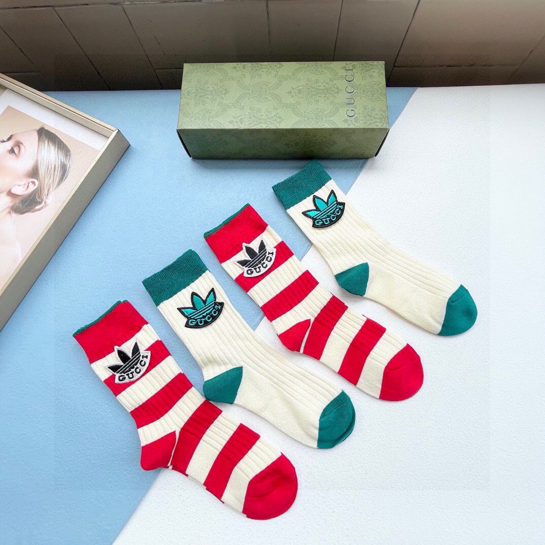 配包装【一盒四双】🔥 Gucci 古奇GG限量系列～Gucci的GG系列都没有让人失望过，这次运动风格展