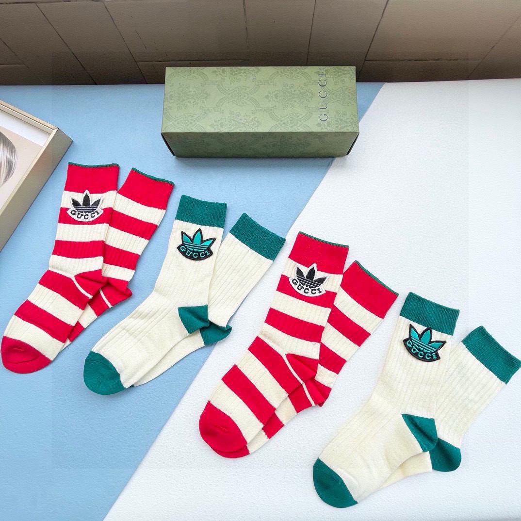 配包装【一盒四双】🔥 Gucci 古奇GG限量系列～Gucci的GG系列都没有让人失望过，这次运动风格展