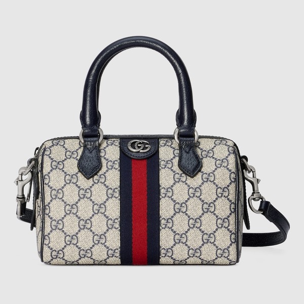 Gucci Luxury Bags Handbags 7 Star Collection Beige Blue Silver Canvas Cotton Mini