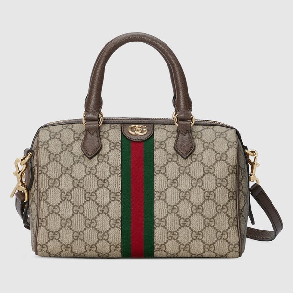 Buy AAA Cheap Gucci Bags Handbags Beige Brown Gold Canvas Cotton