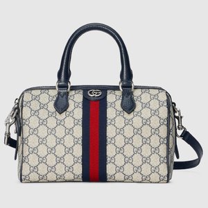 Gucci 1:1
 Bags Handbags Beige Blue Silver Canvas Cotton
