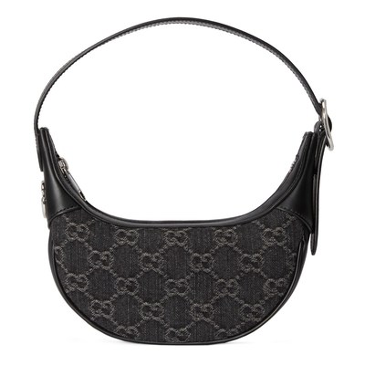 Gucci Ophidia Handbags Crossbody & Shoulder Bags Tote Bags Black Grey Silver Cotton Denim Spring Collection Mini