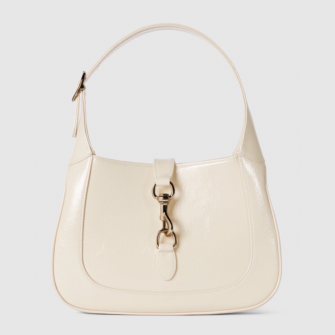 Gucci Handbags Crossbody & Shoulder Bags Gold White Patent Leather Fashion Mini