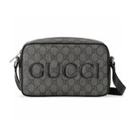 Gucci Crossbody & Shoulder Bags Replica 1:1
 Black Grey Canvas Cotton Spring Collection GG Supreme Mini