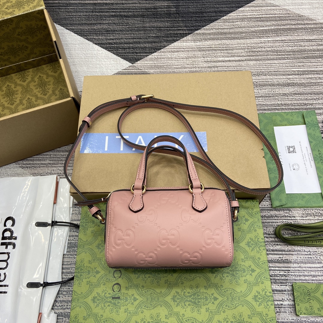 GUCCI GG суперміні сумачка светла-ружовая скура маланка здымны рамень