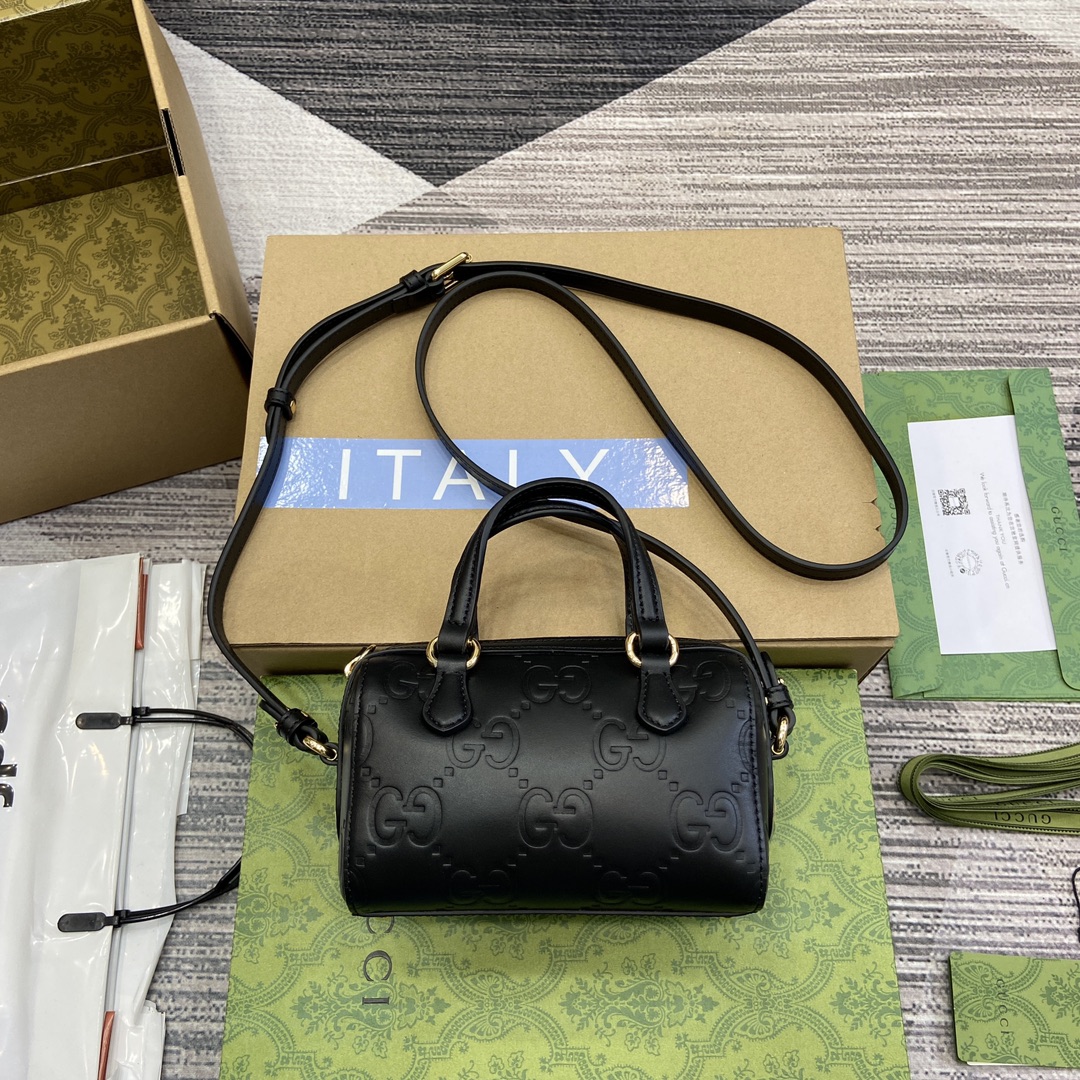 GUCCI GG суперміні сумачка чорная скура зашпілька-маланка здымны рамень