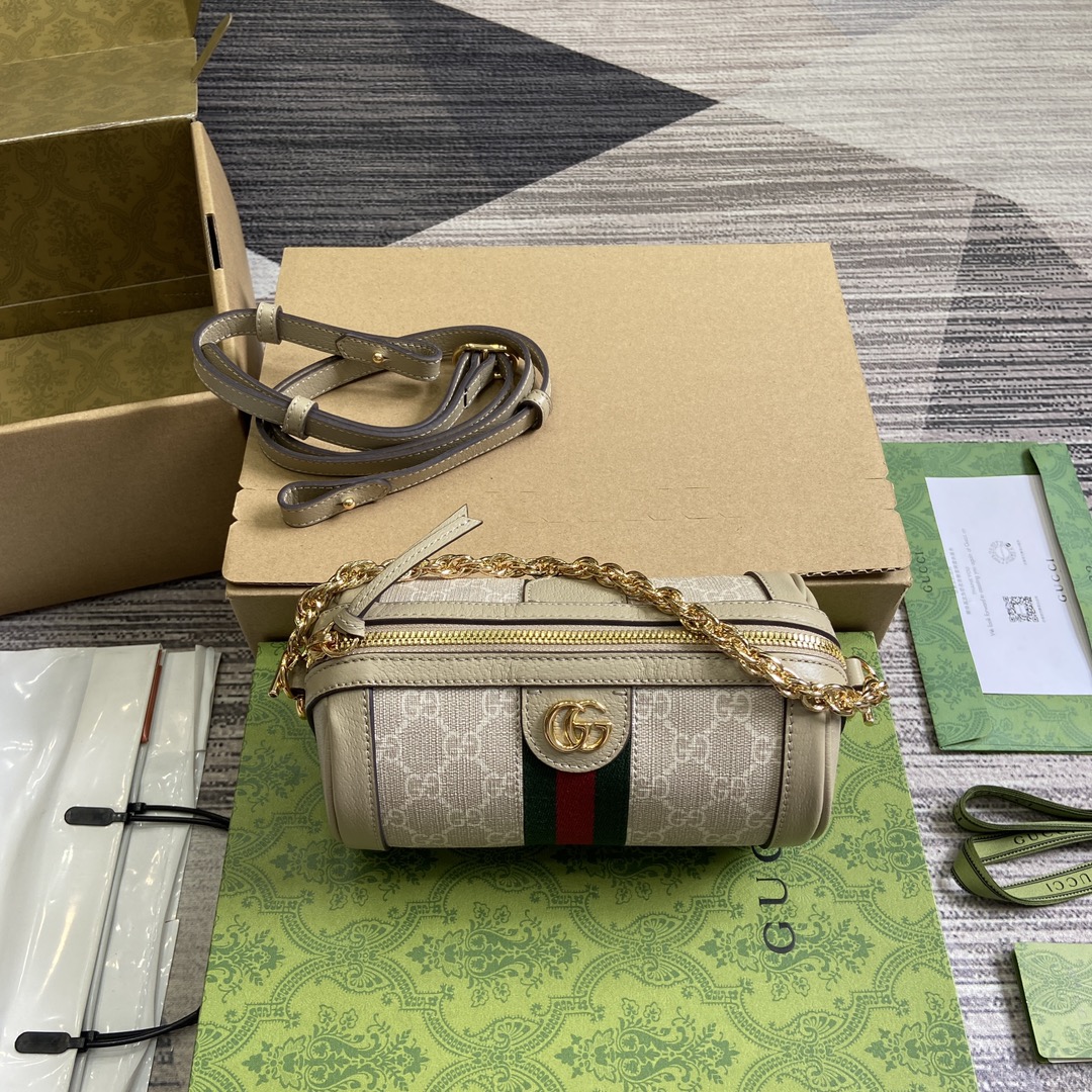Gucci GG Supreme AAAAA+
 Crossbody & Shoulder Bags Beige Gold Green Red Canvas Cotton PVC Mini