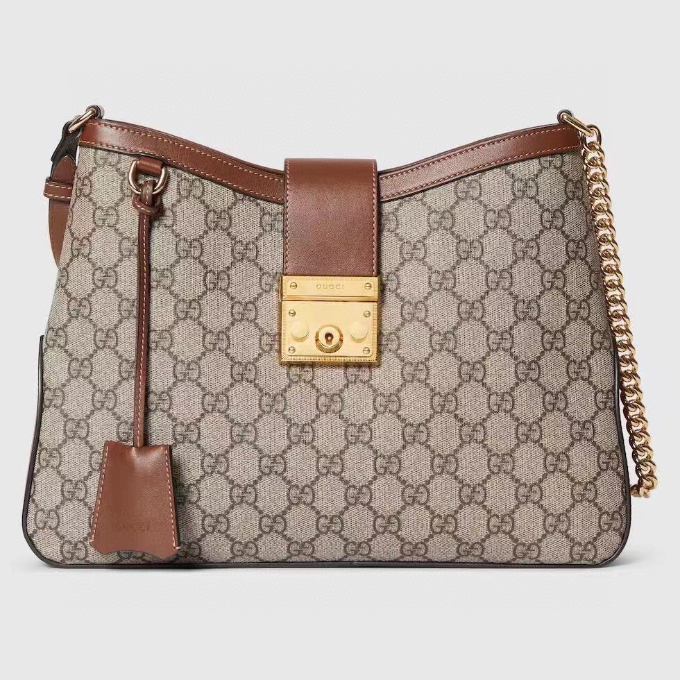 Gucci GG Supreme Bolsos cruzados y bandoleras Mejor
 Beige Marrón Oro Lona