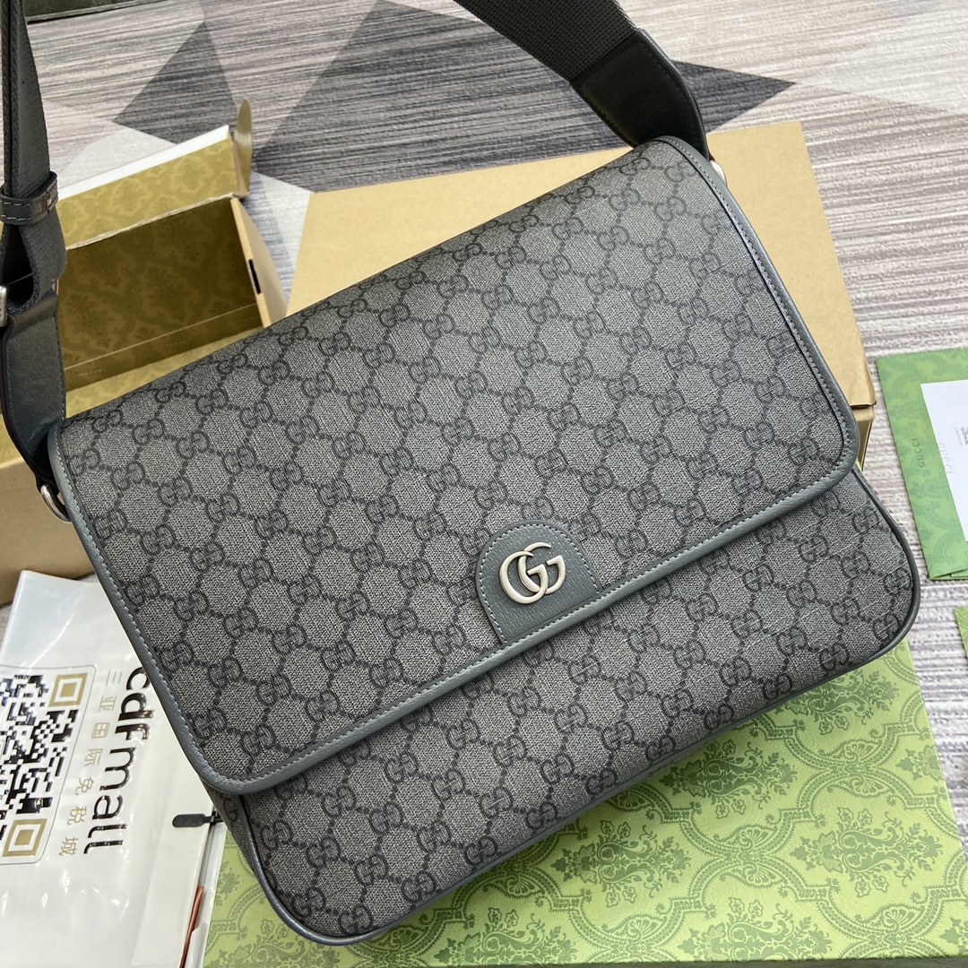 Gucci . (With complete packaging)!! Ophidia series GG large crossbody bag, briefcase