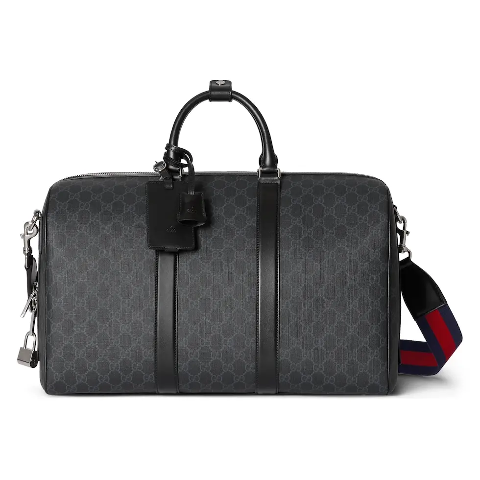 Gucci GG Supreme Nuevo
 Bolsos de viaje Negro Azul Rojo Lona Algodón Tejidos