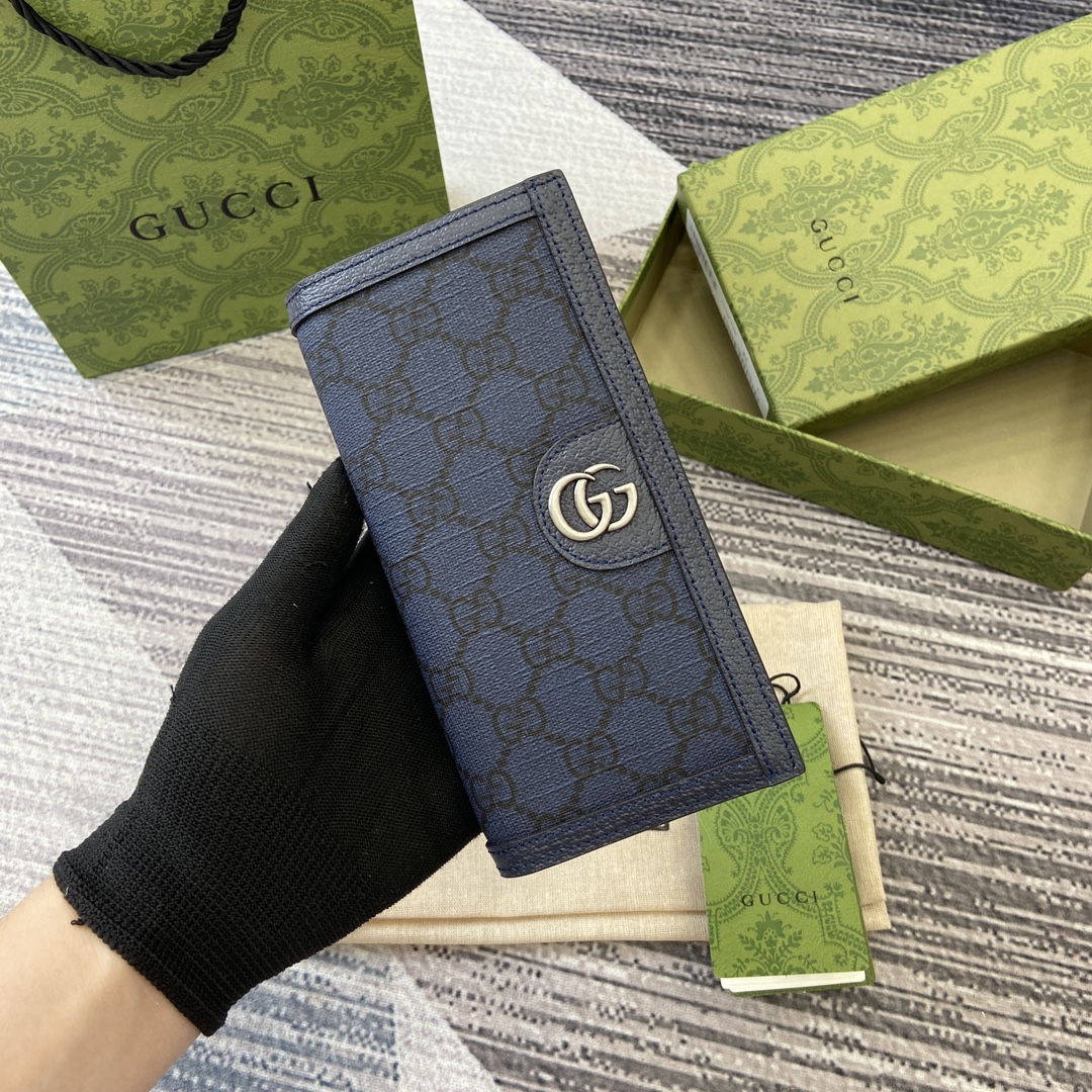 长款钱包 PVC 双G配件 卡片隔层