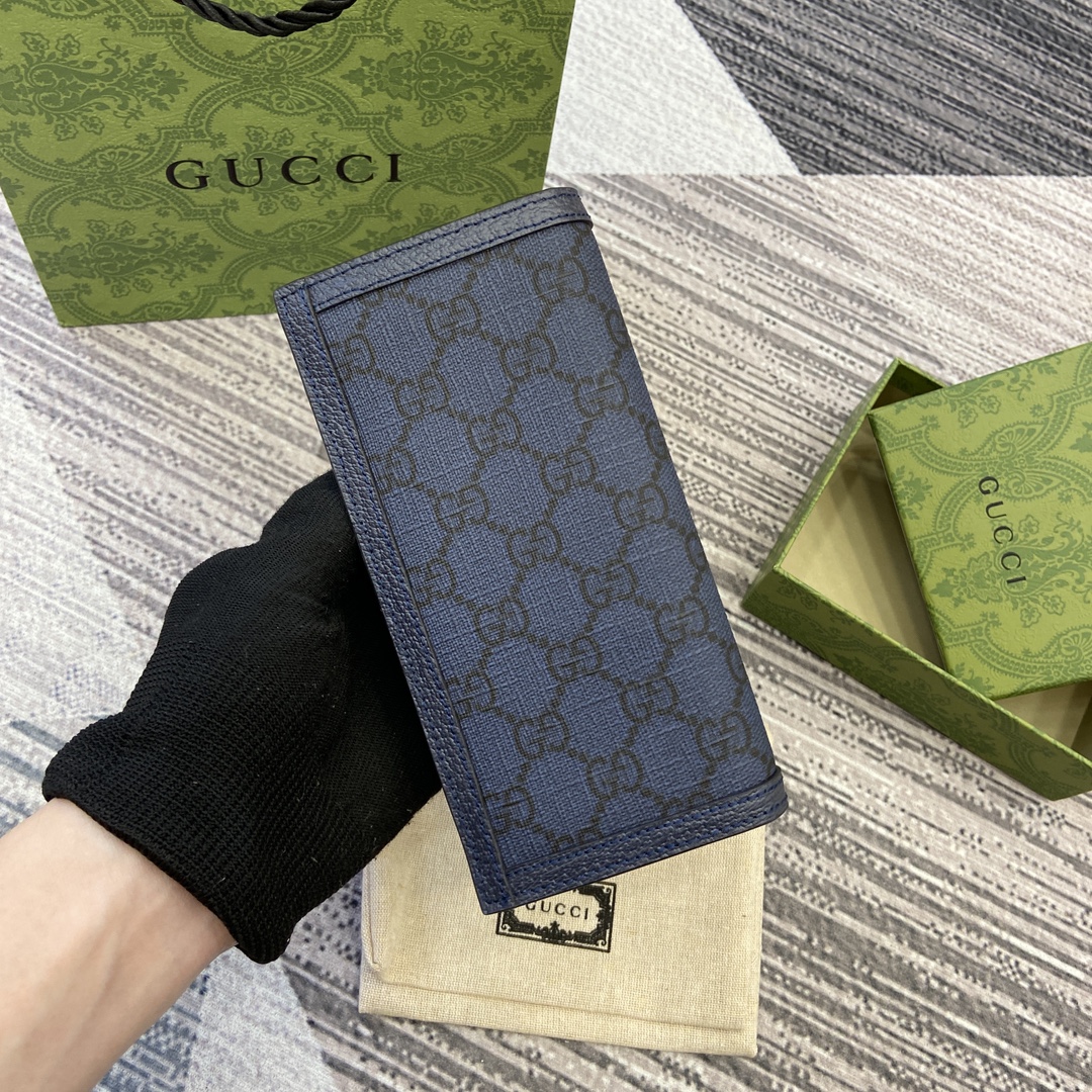 [Gucci Wallets]Ophidia series GG long wallet The new series presents slim and