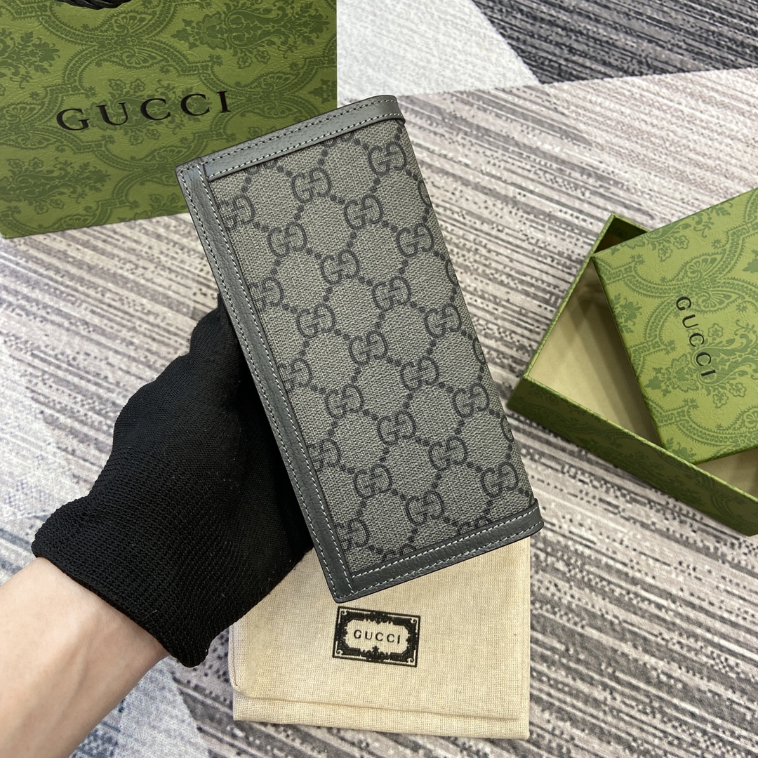 [Gucci Wallets]Ophidia series GG long wallet The new series presents slim and