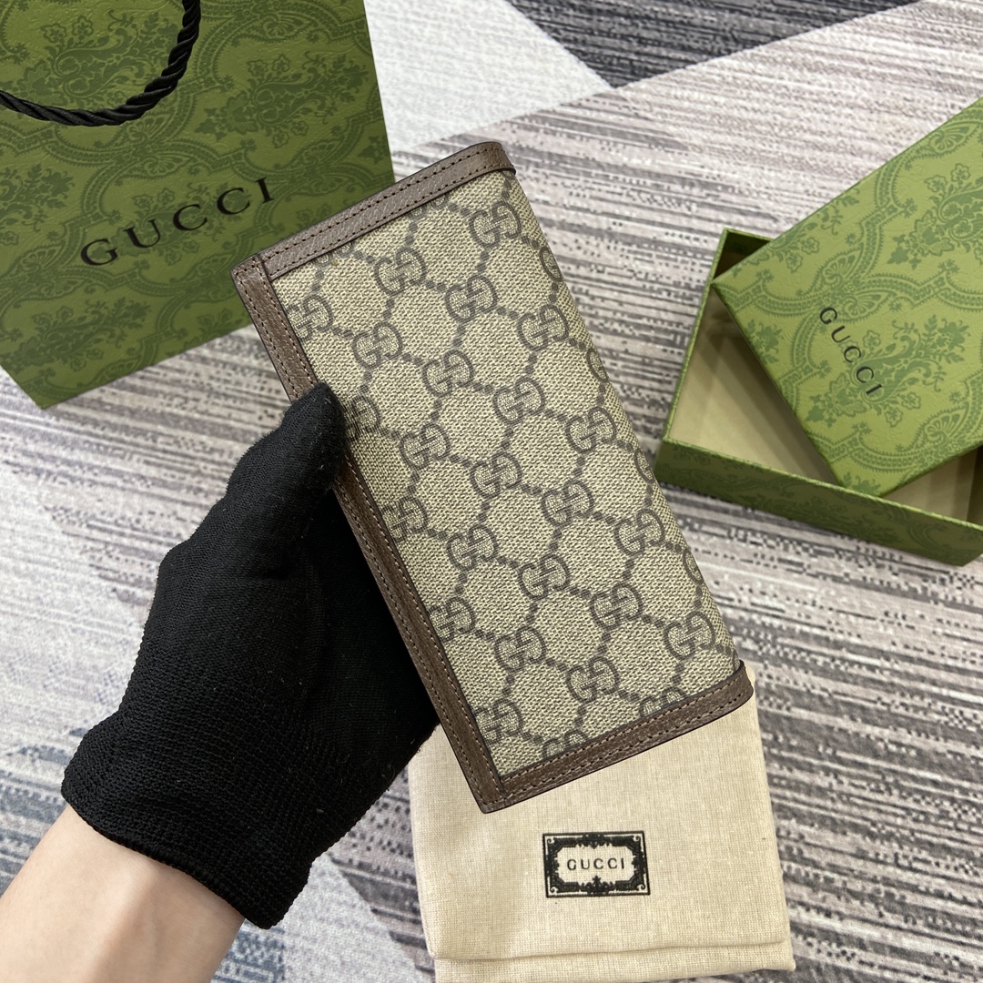 [Gucci Wallets]Ophidia series GG long wallet The new series presents slim and