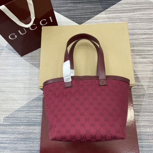 Gucci Totissima Small Tote Bag in Red Canvas, Designer Handbag 1 Gucci Totissima Small Tote Bag in Red Canvas, Designer Handbag