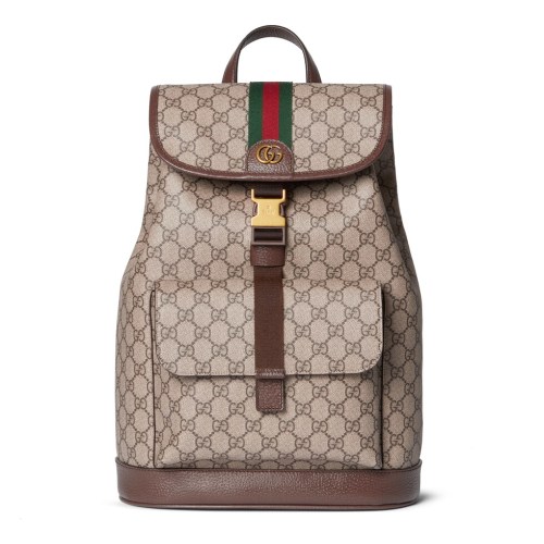 Gucci Ophidia Small Backpack Beige/Dark Brown GG Coated Fabric 1 Gucci Ophidia Small Backpack Beige/Dark Brown GG Coated Fabric