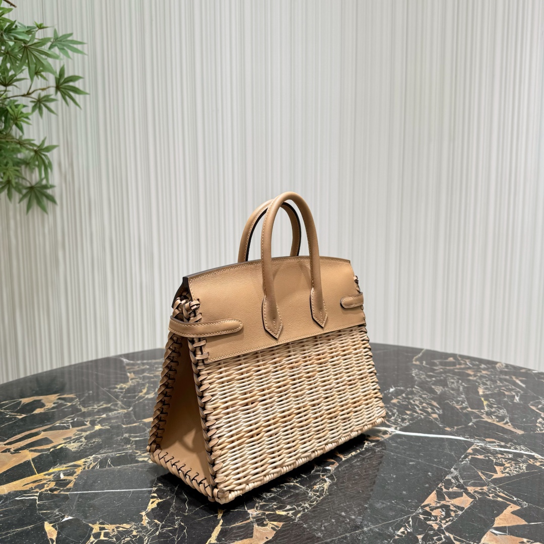 Hermès Rare summer style Birkin25 picnic wicker picnic bag arrives