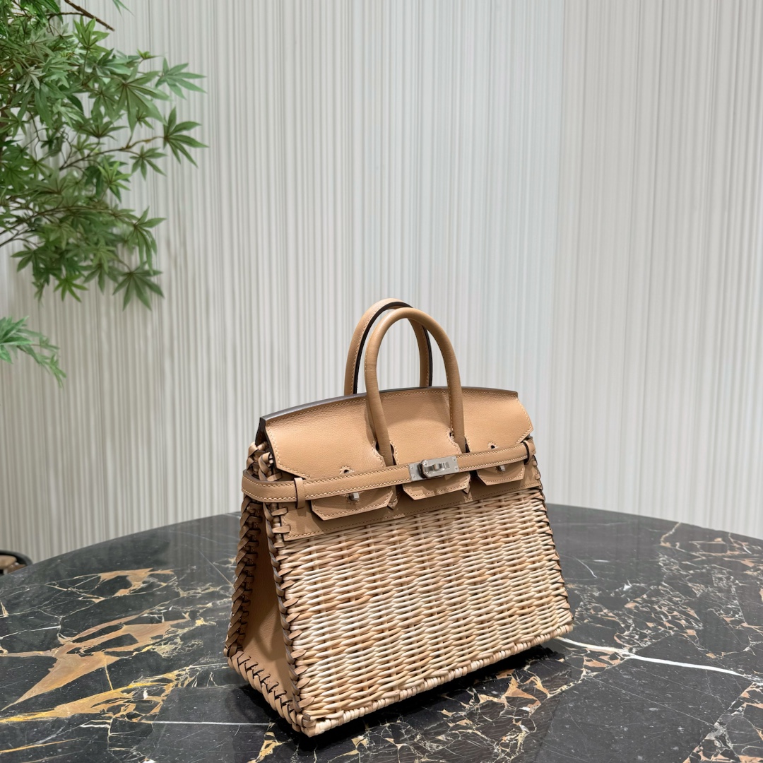 Hermès Rare summer style Birkin25 picnic wicker picnic bag arrives