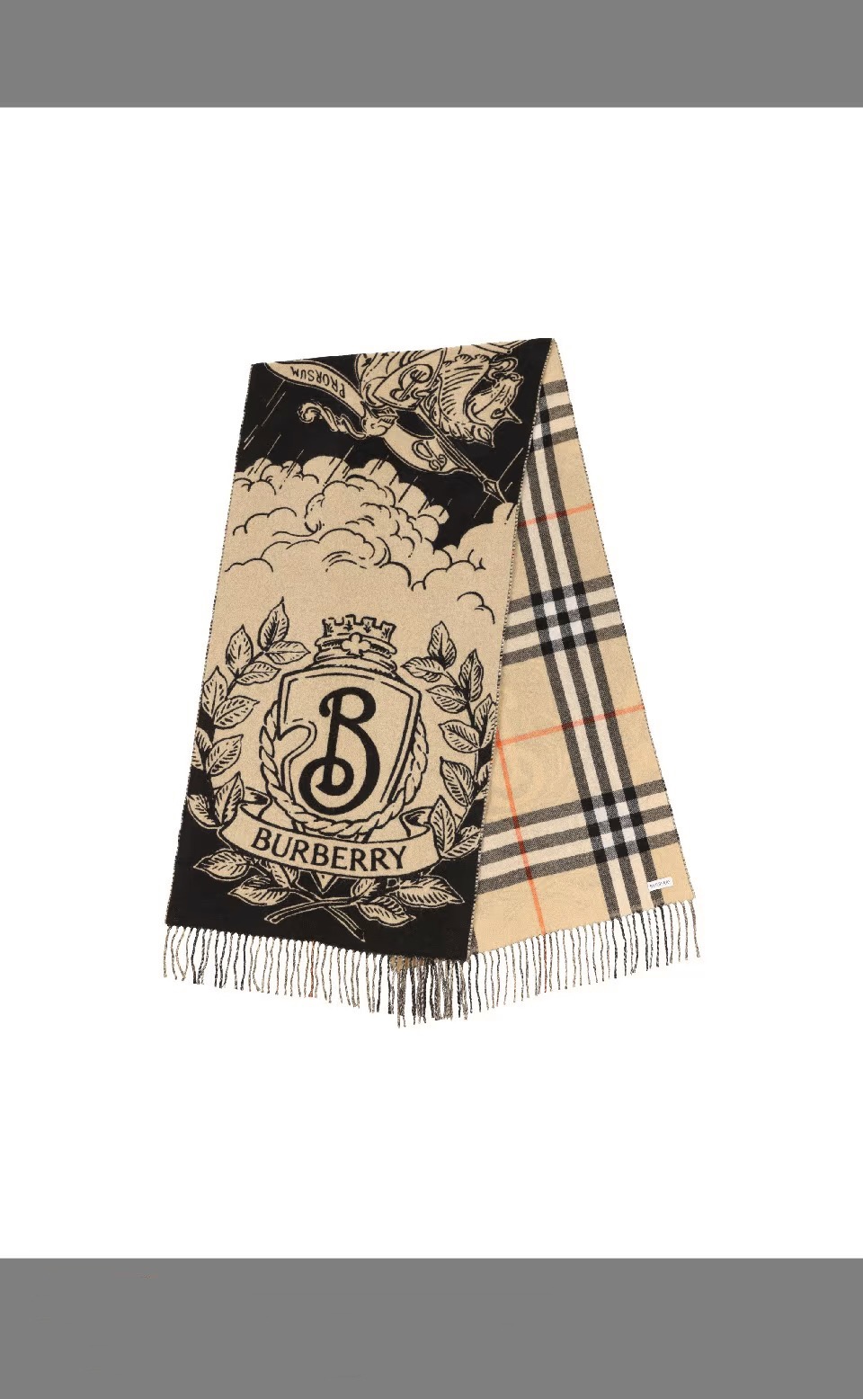 独家爆款，Bur战马骑士双面披肩，最美的提花战马➕经典焦糖配色披肩，精制围巾，选用提花精纺羊绒面料制成，