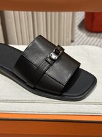 Hermes Kelly Shoes Slippers Fake Cheap best online
 Unisex Women Men Genuine Leather