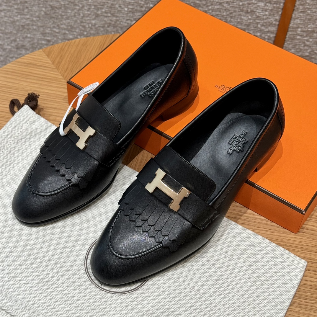 Shoes Loafers 2023 Replica Wholesale Cheap Sales Online
 Black Gold Genuine Leather Goat Skin Sheepskin