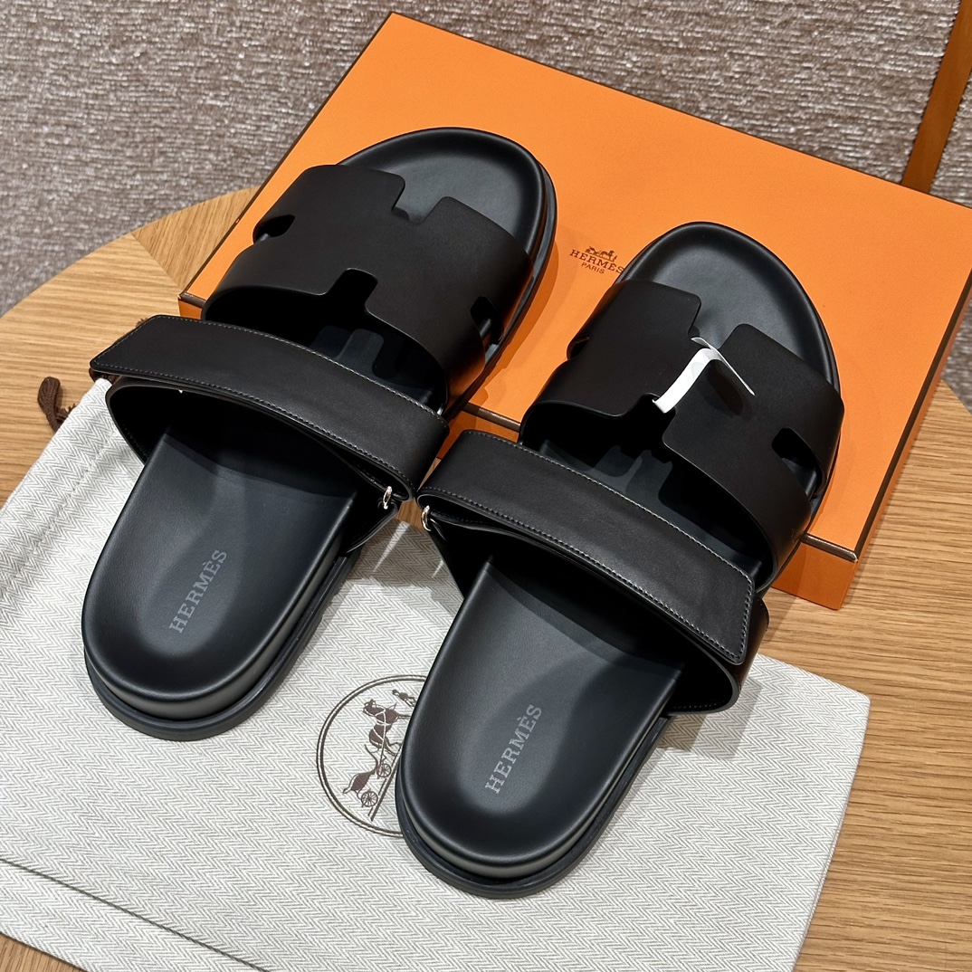 HERMES Chyper サンダル ビーチサンダル メンズ 春秋用 ファッション クラシック