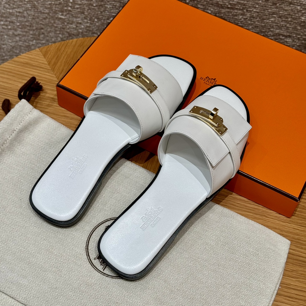 HERMES Giulia  platte slippers  teenslippers  dames  lente/herfst  modieus klassiek