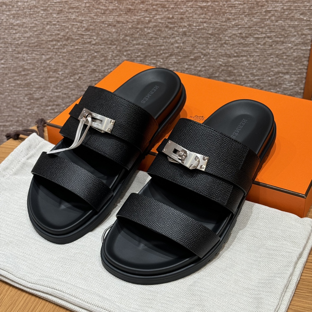 HERMES Jackson サンダル メンズ 春秋用 ファッションクラシック