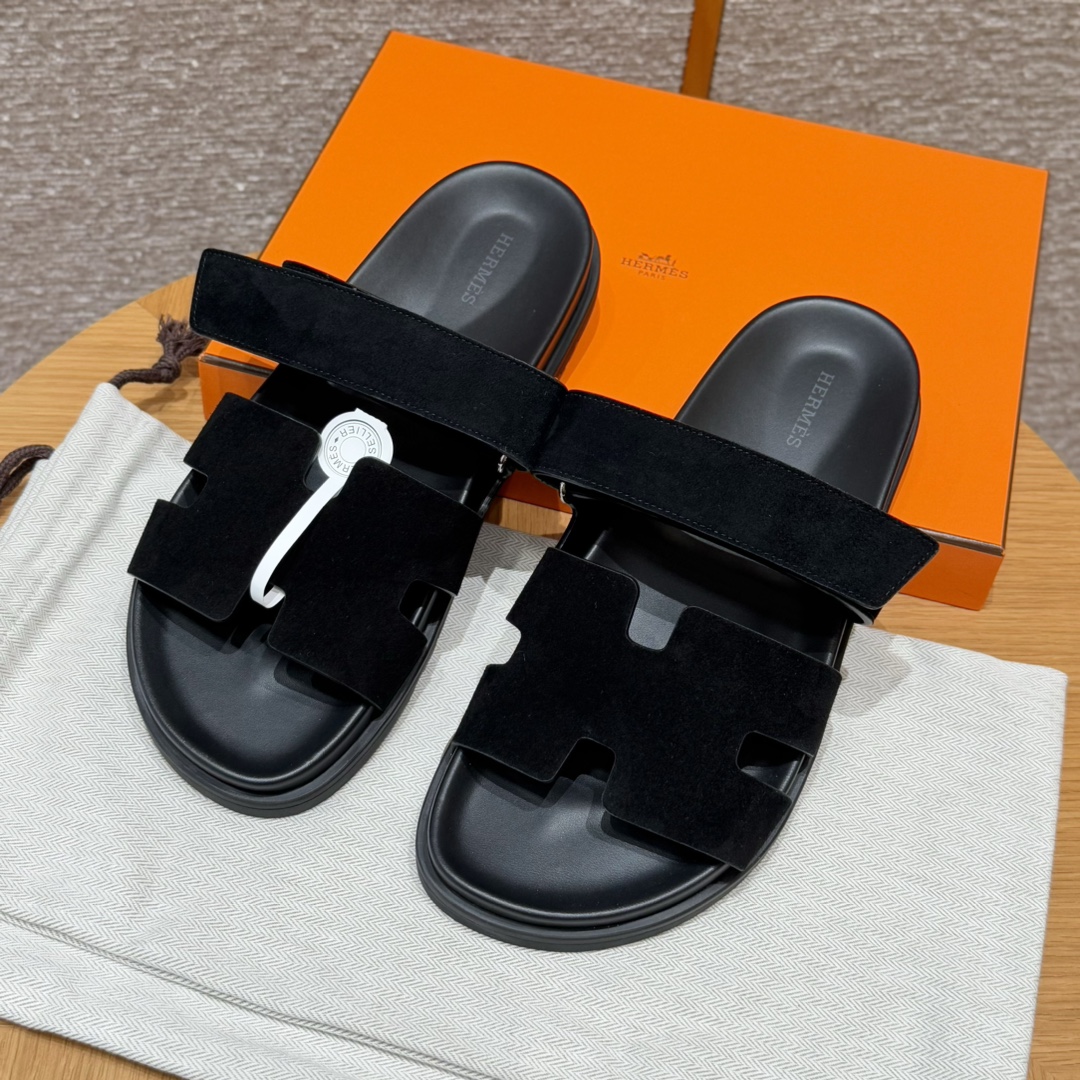 에르메스 시프레 블랙 샌들 레플리카 8401