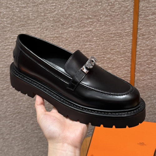 Icone Loafer: Black Calfskin Leather Shoes with Silver Hardware Buckle 1 Icone Loafer: Black Calfskin Leather Shoes with Silver Hardware Buckle
