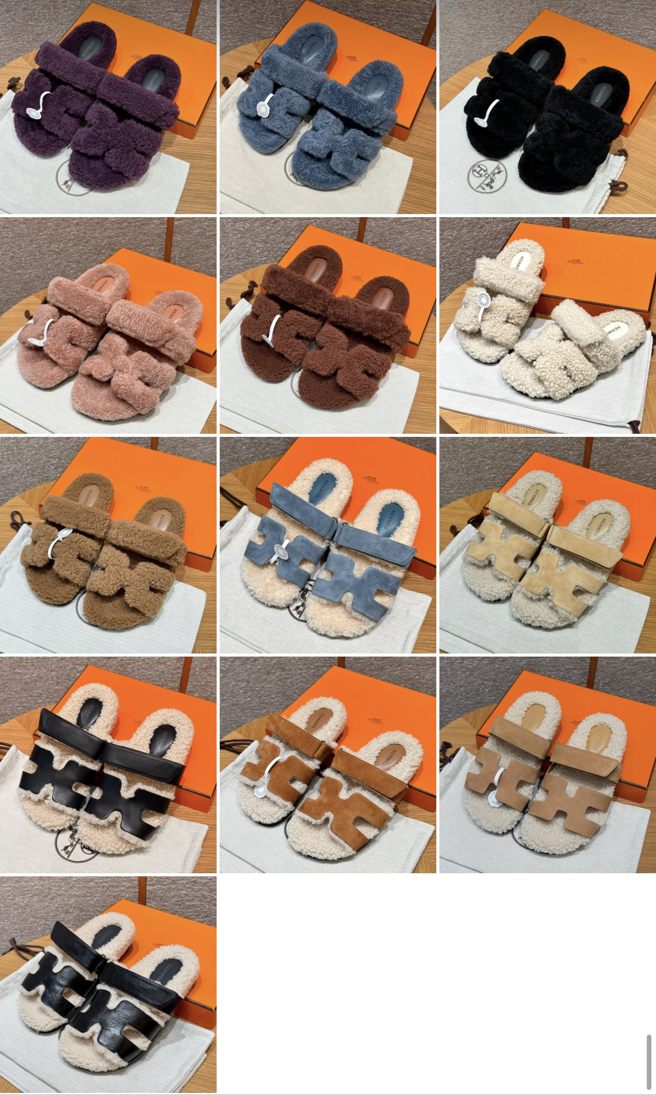 Hermès Slippers Brown/Beige